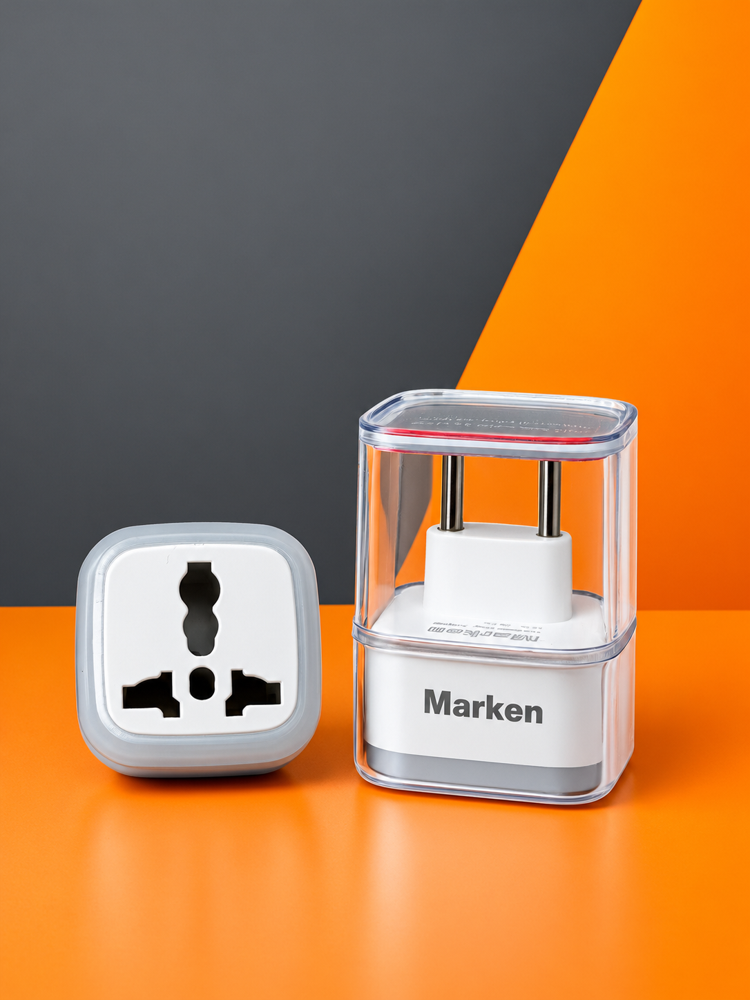 تبدیل برق ۳ به ۲ Marken چراغ‌دار سفید