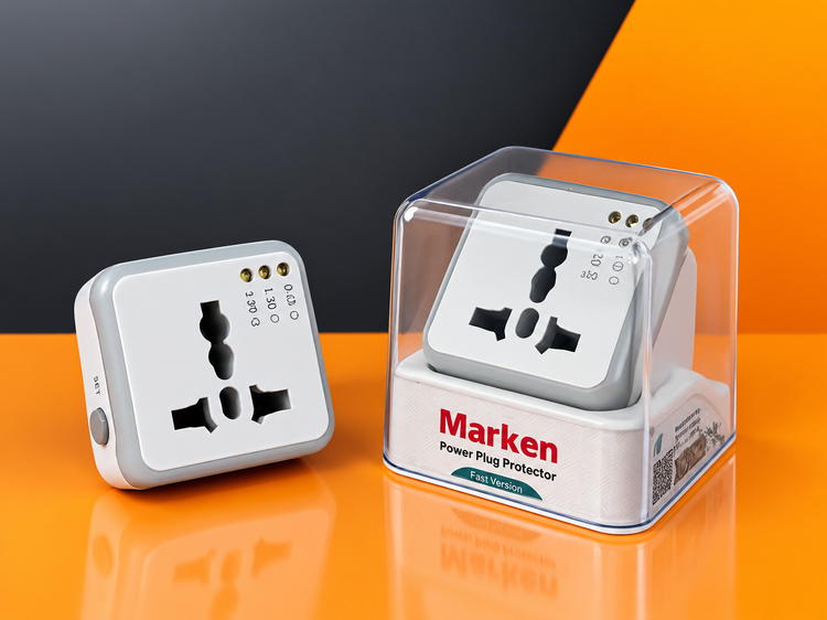 تبدیل برق ۳ به ۲ Marken تایمردار چراغدار